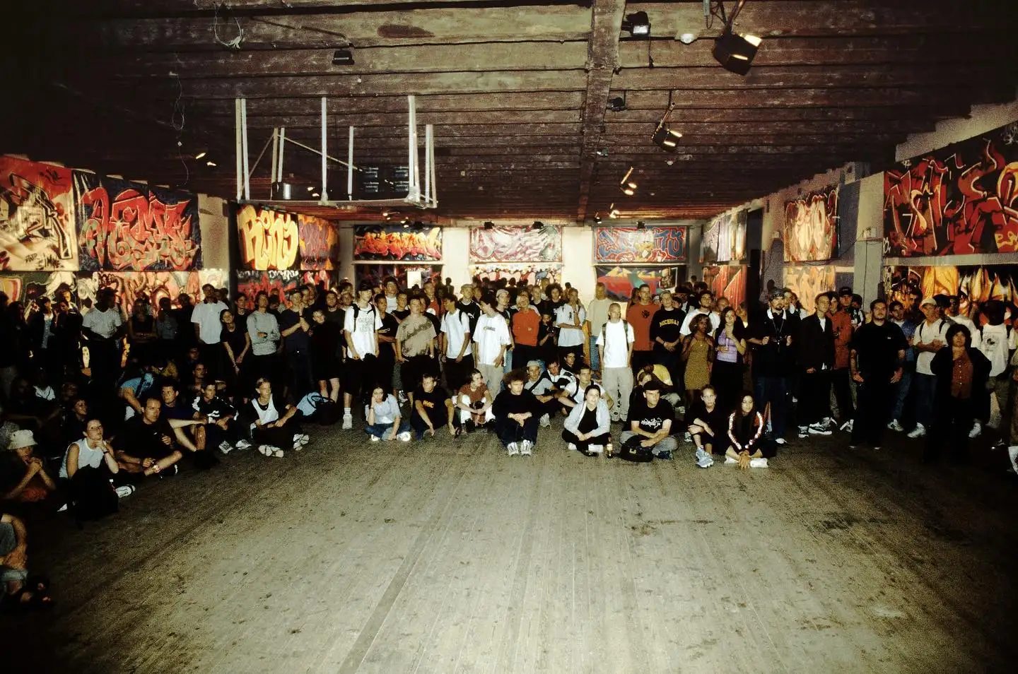 Crowd inside Östra Stallet