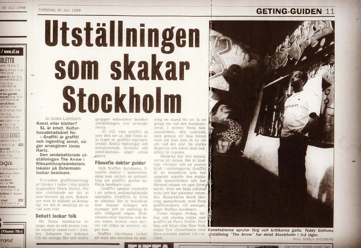 Press coverage of The Arrow, 1998