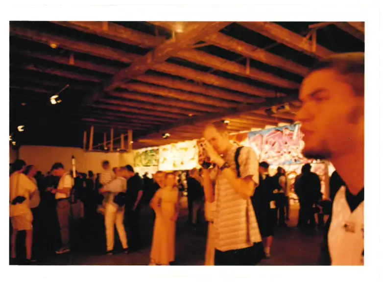 Visitors browsing the exhibition