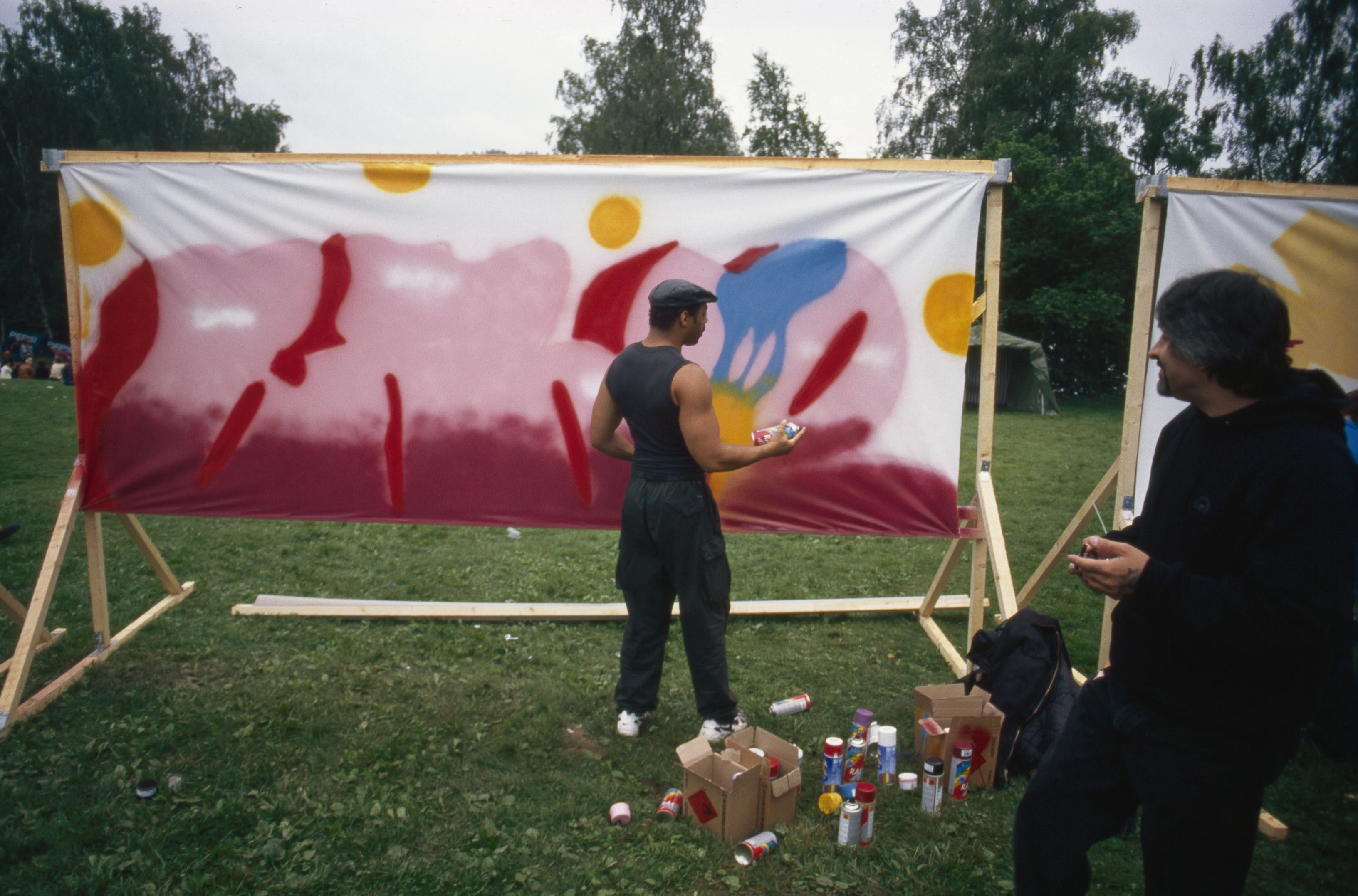 Live painting at Stocktown 98